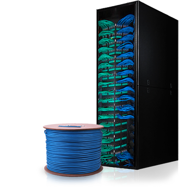 Server cabling voice and data wiring